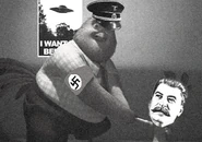 Big Cock corrupting a young Stalin. This encounter would lead Stalin to sacrifice millions not in the name of Communism but in the name of Buck. It is questionable if this is canon to the manga as this only appeared in the television show; see Bucc Succ S1 E69