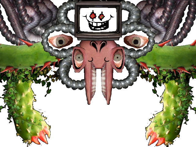 File:Photoshop Flowey battle static.png