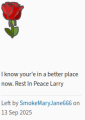 A Comment on his Find a grave page by Jack The Frippa