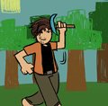 John is in mine craft