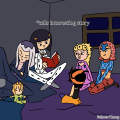 Bruno reading a story