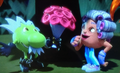 Sir Cumface giving flowers to Spheria during the Diddy Party.