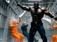 Tyrone Fighting other Inmates During the Riot