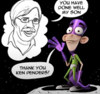 Ken Penders self-inserting himself in the Fanboy & Chum Chum manga.