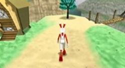 The open world gameplay with Jangle as the playable character.