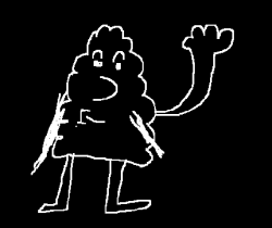 Maize Man waving at you. Again having arms for some inexplainable reason.