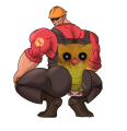 engineer beats up duo (colorized)