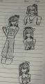 The full page of where Aleksandra was drawn on along with a stalker/creep version that RFORT has now decided that they'll use.
