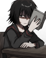 Shes reading how ital is bullying her biggest fan