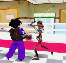 Another example of Esqueleto soloing dbz by beating up gohan