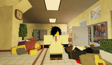 Tomoko after shooting up the Sergeyev Brothers Barbery