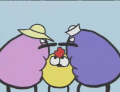 Quack competing against a more inferior duck that has the same name as him.